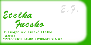 etelka fucsko business card