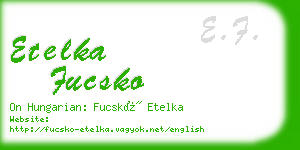 etelka fucsko business card